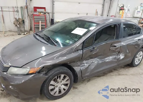 2012 Honda Civic Lx z USA, uszkodzony, nr VIN 2HGFB2F57CH564829